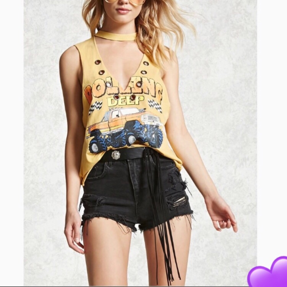 Forever21 cool girl choker top 🏁